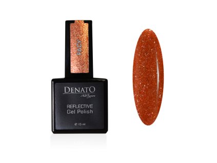 51045 REFLECTIVE uv led gel polish FACY glitrový oranžový