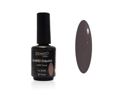 5725 Hybrid Gelpolish Dark taupe hnědý uv led gel, 15 ml