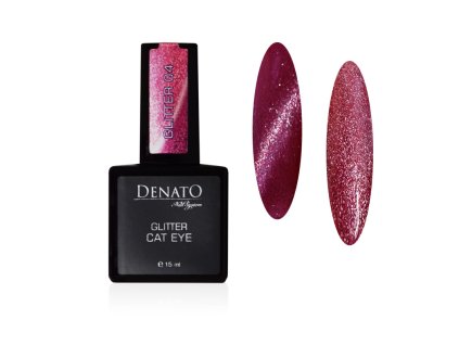 51049 Gel polish CAT EYE Glitter 04 vínový