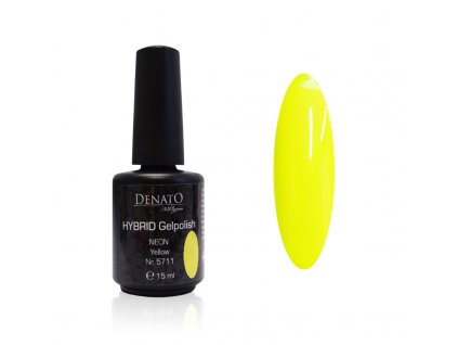 5711 Hybrid Gelpolish neon yellow žlutý uv led gel, 15 ml