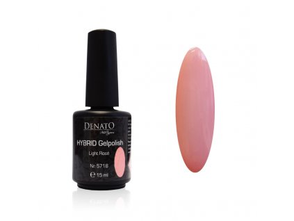 5718 Hybrid Gelpolish Light rosé, růžový uv led gel, 15 ml