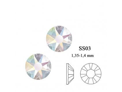 Crystal AB SS03 50 pz