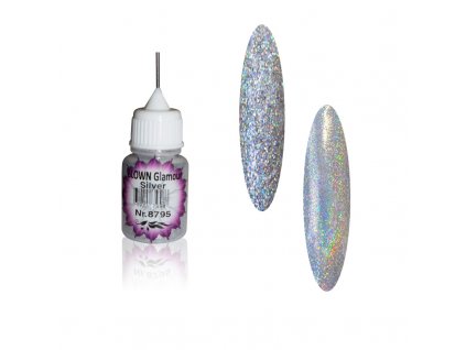 BLOWN Glitter Glamour Silver