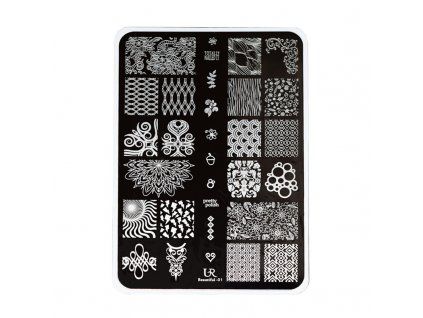 Piastrina per stamping XL N. 96