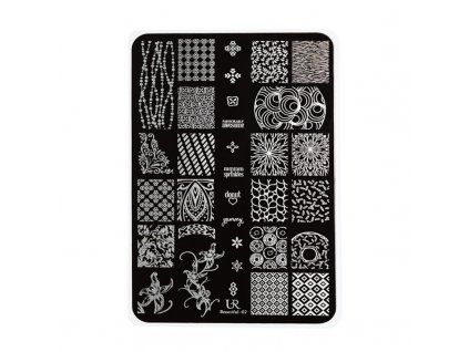 Piastrina per stamping XL N. 97