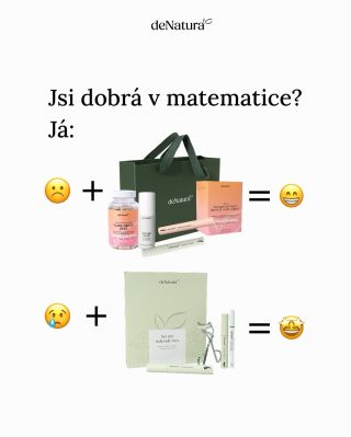 Girl math: když vám nákup udělá radost, nepočítá se jako útrata. 💅🛍️ Který produkt deNatura vám vždycky zlepší náladu? 💚 ....