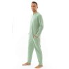Pánský overal pyžamový dlouhý Mint – příjemný na dotek, ideální na doma i ven