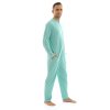 Pánský overal pyžamový dlouhý Light blue – měkká bavlna pro pohodlný a klidný spánek