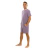 Pánský overal pyžamový krátký Lilac – stylový design v barvě fialová