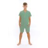 Chlapecký overal pyžamový krátký Mint – stylový design v barvě mátová
