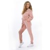 Dámský overal plyšový dlouhý Pink – stylový design v barvě růžová