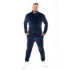 Pánský overal plyšový dlouhý Navy blue – komfortní nošení v odstínu univerzální barva