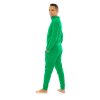 Pánský overal plyšový dlouhý Classic green – komfortní nošení v odstínu univerzální barva