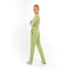 Dívčí overal pyžamový dlouhý Pistachio – komfortní nošení v odstínu zelená