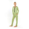 Dívčí overal pyžamový dlouhý Pistachio – stylový design v barvě zelená