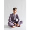 Chlapecký overal pyžamový dlouhý Lilac – měkká bavlna pro pohodlný a klidný spánek