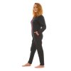 Dámský overal pyžamový dlouhý Black – stylový design v barvě černá