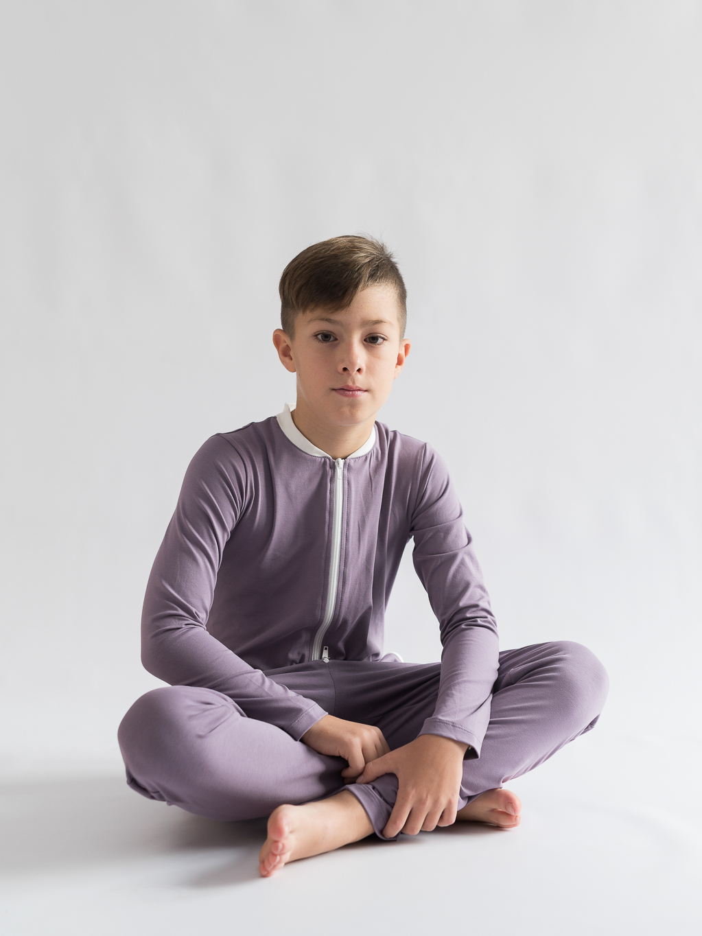 E-shop Dendy Chlapčenský overal pyžamový dlhý Lilac