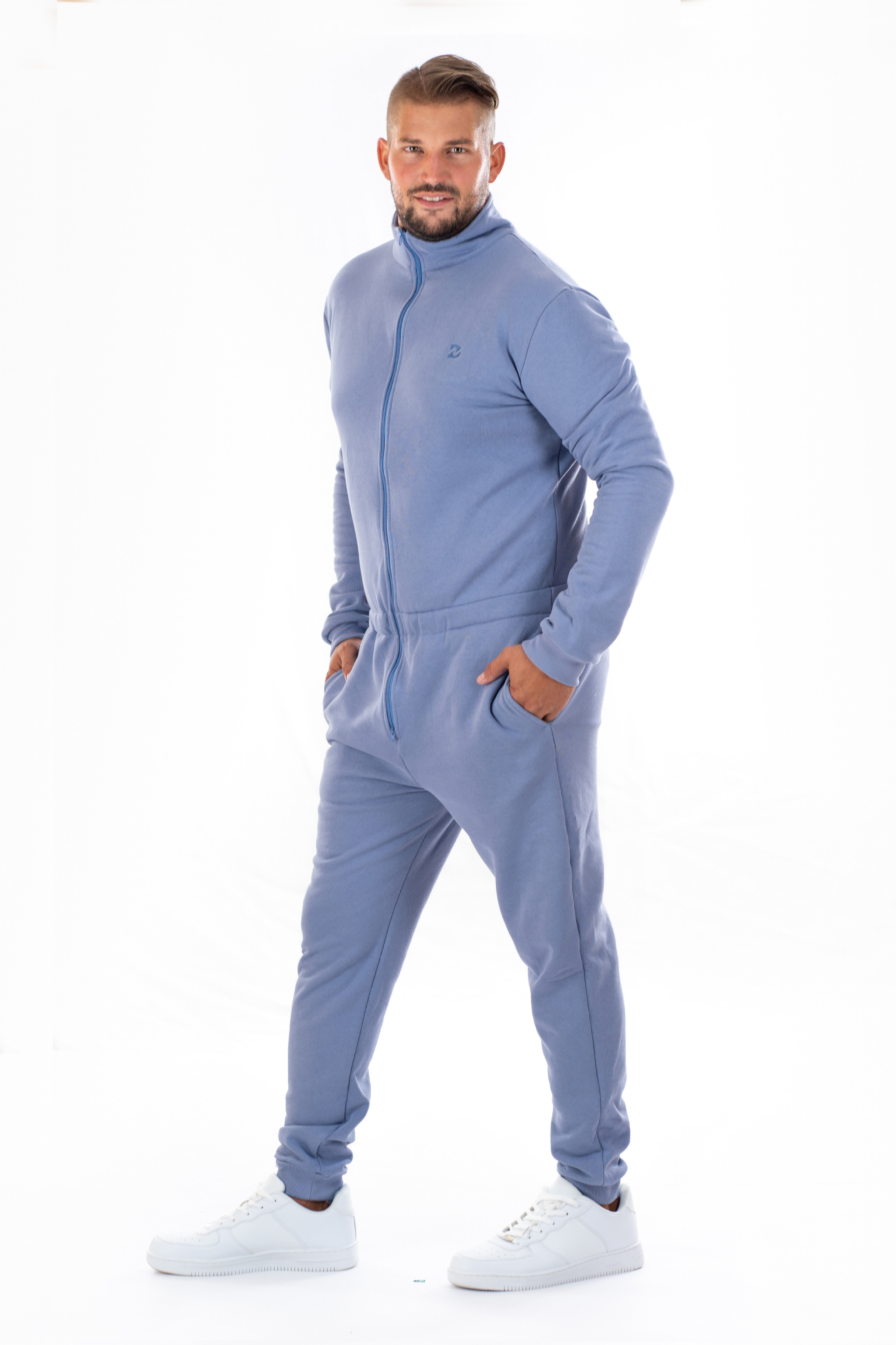 E-shop Dendy Pánsky overal teplákový dlhý Sky blue