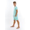 Chlapčenský overal pyžamový krátky Light blue