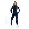 Dievčenský overal plyšový dlhý Navy blue