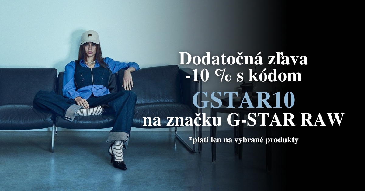 Dodatočná zľava na značku G-STAR RAW