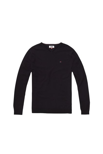 Sveter - TJM ORIGINAL V NECK SWEATER čierny
