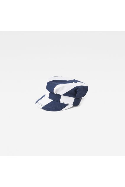 Čiapka - G-STAR Deline hat wmn stripe modro-biela