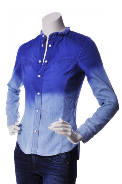 Košeľa - s.f. prl sl l/s modrá