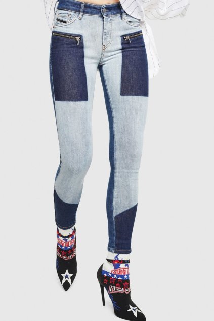 Rifle - SLANDYZIPSP L.32 TROUSERS modré