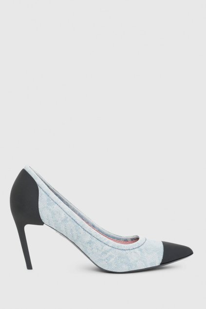 Lodičky - SLANTY DSLANTY MHT  shoes svetlomodro-čierne