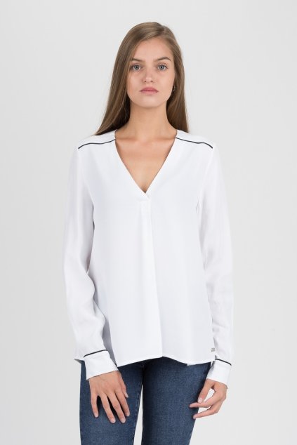 Blúzka - HERMOSA BLOUSE LS tmavomodrá