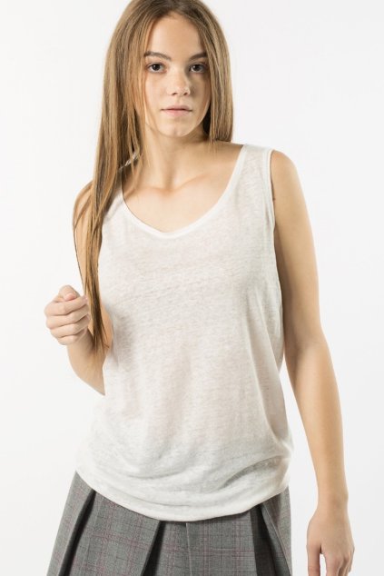 Tielko - TOMMY HILFIGER CLARISSA TANK TOP biele