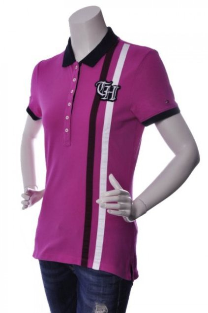 Polo tričko - PELHAM POLO SS fialové