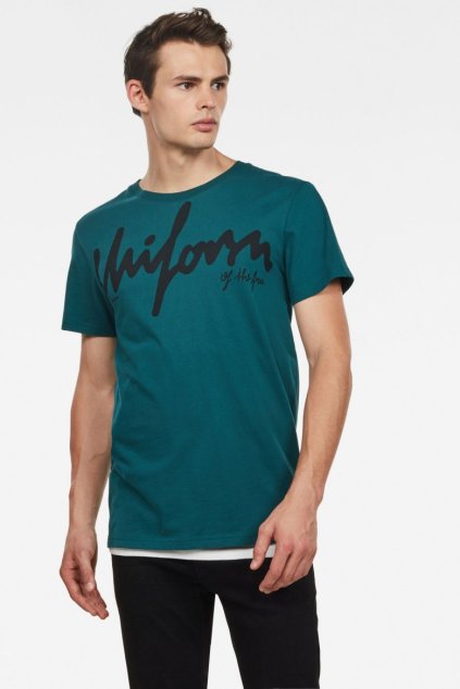 Tričko - Graphic 14 r t s\s modro-zelené