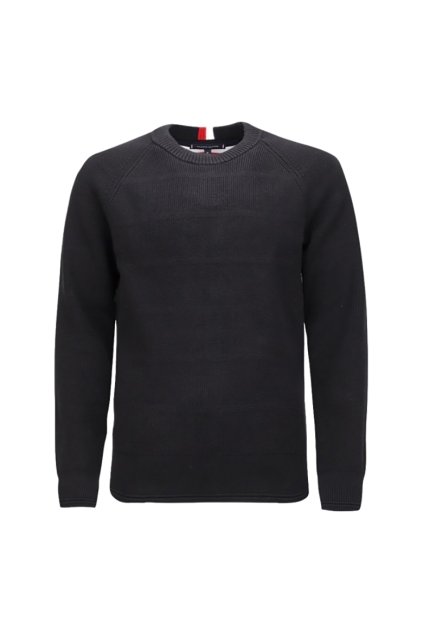 Sveter - STRUCTURE CHANGE SWEATER tmavomodrý