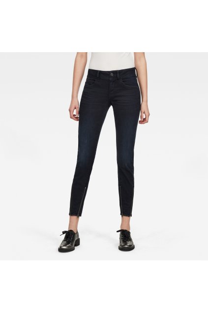 Rifle - Lynn 2-Zip Mid Skinny Ankle Wmn čierno-modré