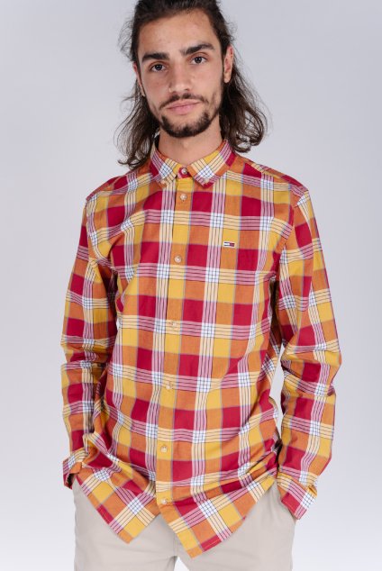 Košeľa - TJM ESSENTIAL POPLIN CHECK károvaná