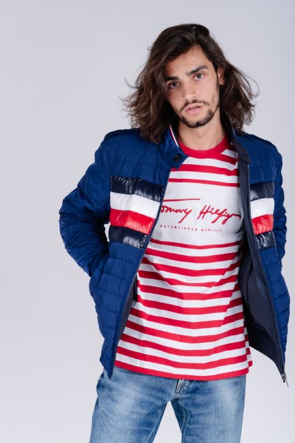 Bunda - REVERSIBLE DOWN HARRINGTON modrá