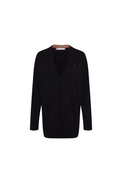 Kardigán - SOFT COTTON CARDI LS čierny
