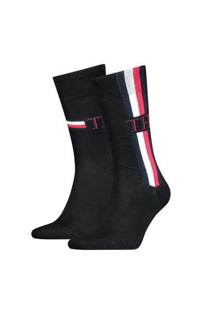 Ponožky - TH MEN SOCK 2P ICONIC STRIPE sivé