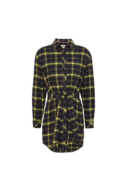 Šaty - TJW FLANNEL SHIRT DRESS žlté