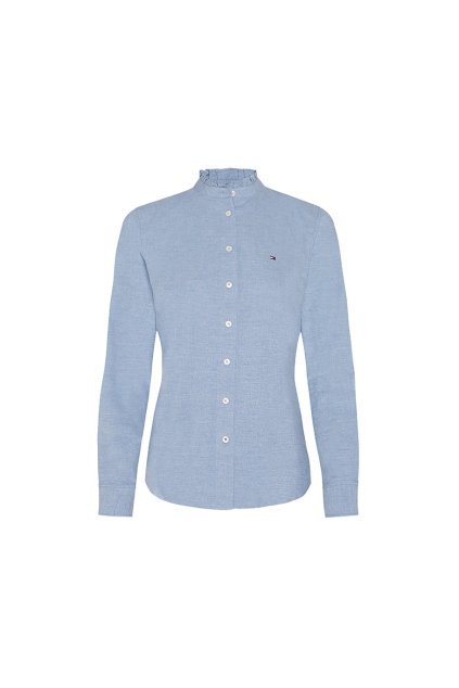 Košeľa - RECYCLED OXFORD REG  LS SHIRT modrá