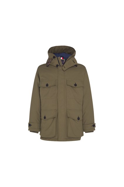 Bunda - HEAVY CANVAS PARKA zelená