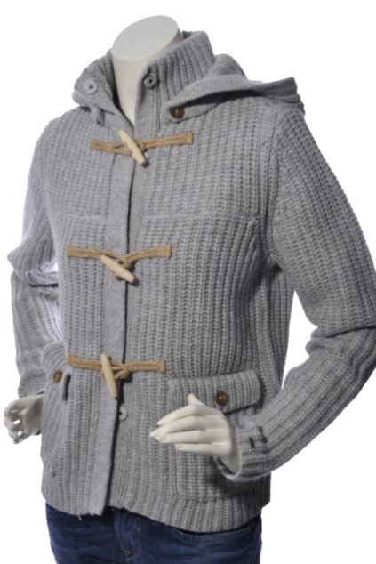 Sveter PERIDOT DUFFLE C sivý