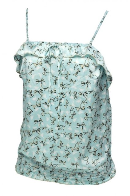 Top - hedolie top s/s zelený