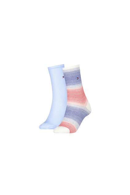 Ponožky - TH WOMEN SOCK 2P GRADIENT STRIPE čierne