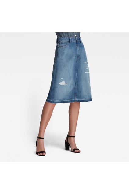 Sukňa - 3301 A-line Midi rp Skirt riflová