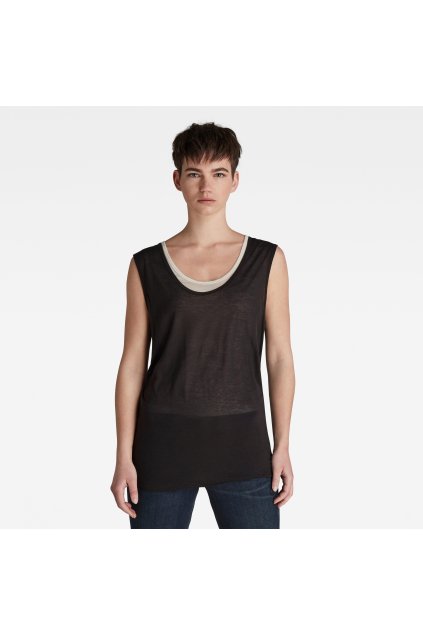 Tielko - Sheer double layer top priehľadné