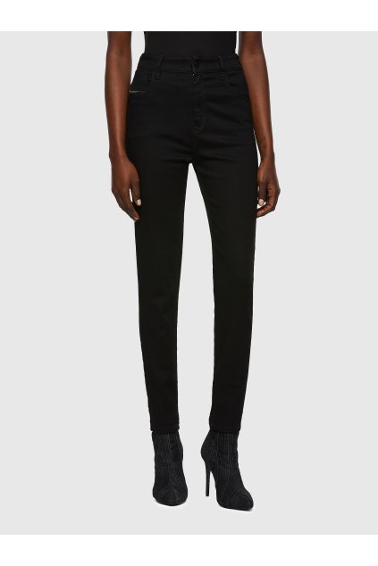 Rifle - Diesel SLANDYHIGH  L.32 TROUSERS čierne
